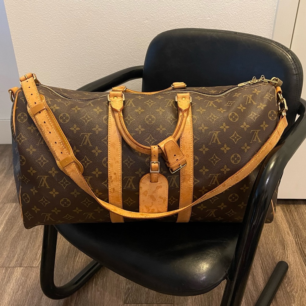 LOUIS VUITTON Keepall 50 Bandoulière Monogram - 💯 AUTHENTIC - M41416